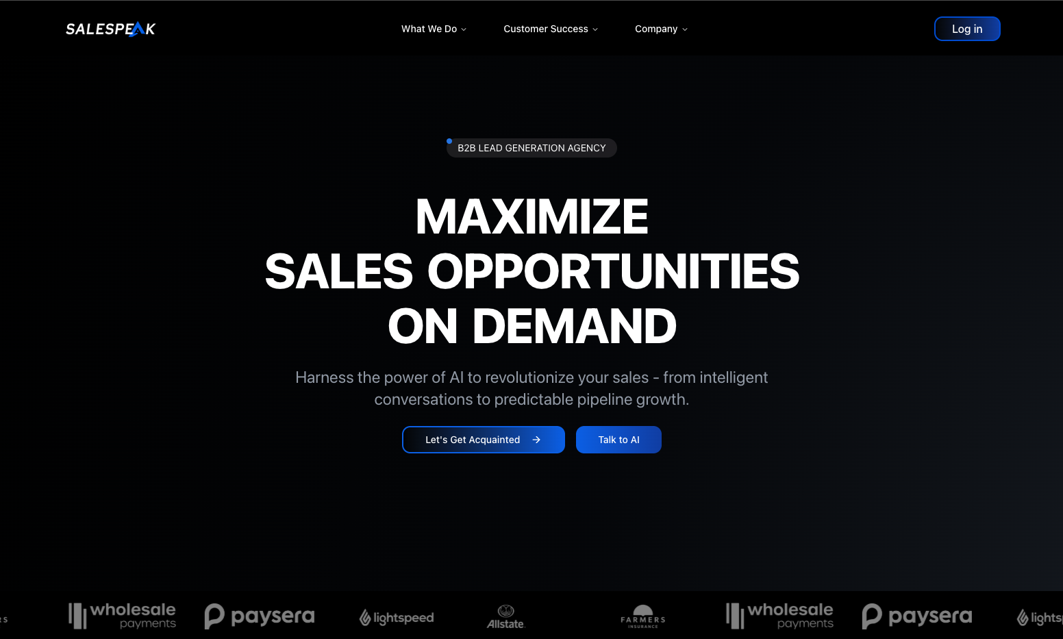 Salespeak preview